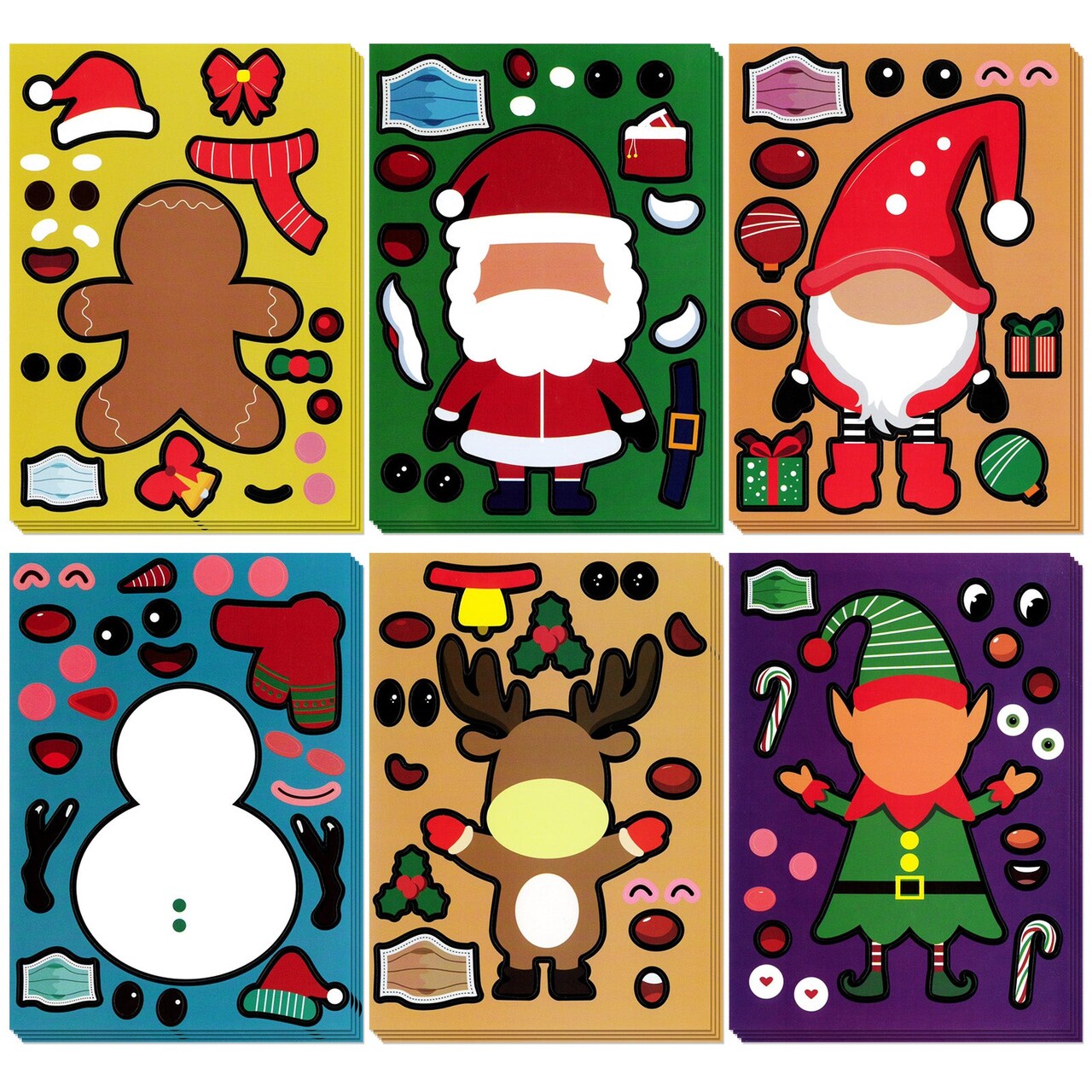 Wrapables Make Your Own Christmas Stickers DIY Make a Face